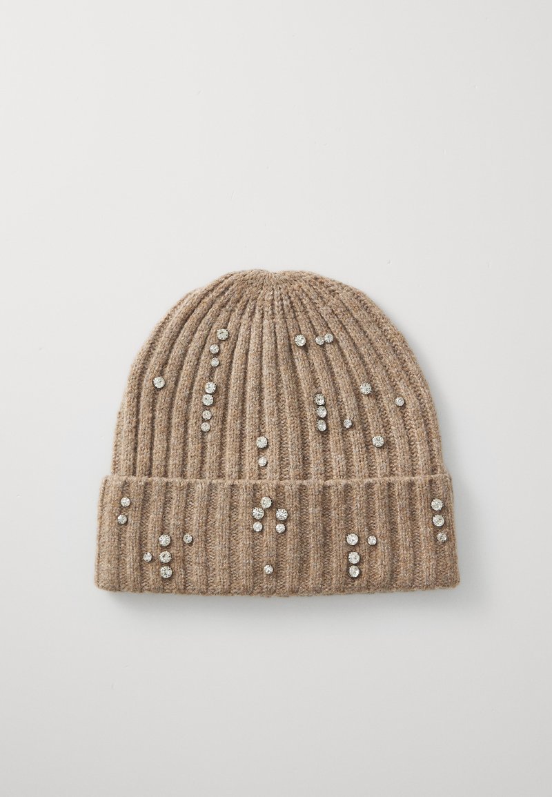 VILA VIESTRALLA BEANIE - Čiapka - natural melange