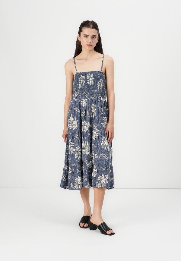 ONLZELINA LIFE SMOCK  DRESS SKIRT - Day dress - vintage indigo2