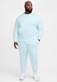 Nike Sportswear CRW - Felpa con cappuccio - glacier blue white