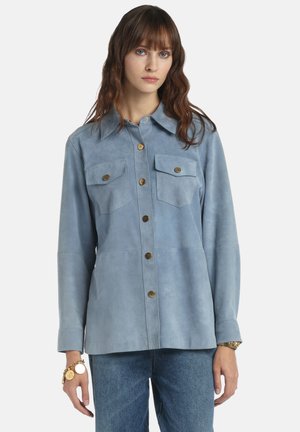 VARENNE - Bőrdzseki - blu