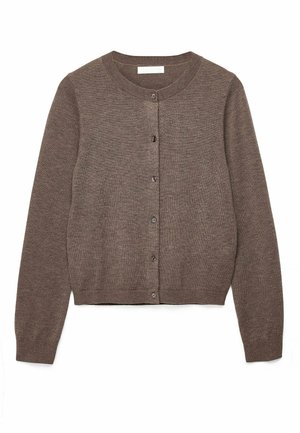 NA-KD, FINE KNITTED CARDIGAN - Vest - nougat