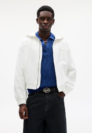 PULL&BEAR WITH HOOD - Giacca leggera - white