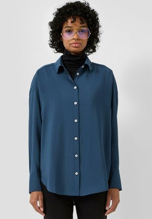 Hemdbluse - tiefblau