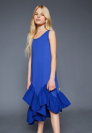 SLEEVELESS FLOUNCE DRESS - Jersey dress - blue