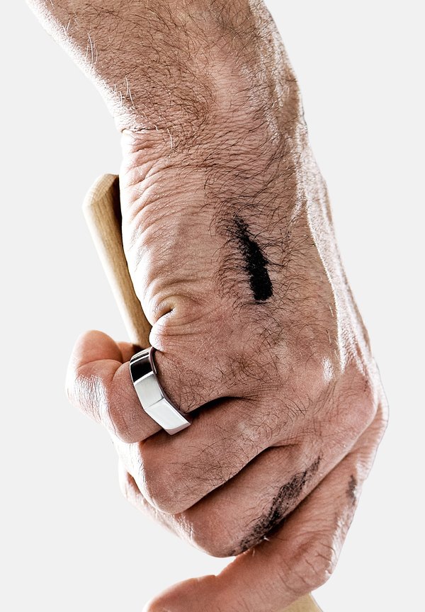 ARAS - Ring - steel silver