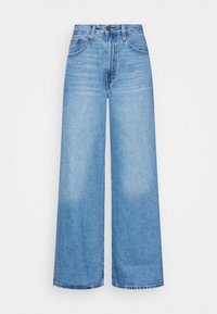 XL FLOOD - Jean flare - medium indigo worn in