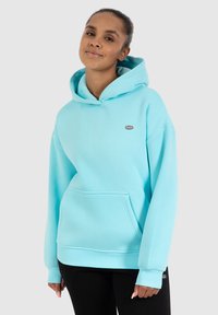 Smilodox ODELIA BASIC HOODIE - Jersey con capucha - türkis