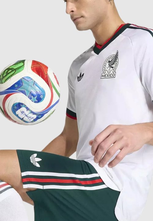 adidas MAILLOT EXTÉRIEUR AUTHENTIQUE MEXIQUE COUPE DU MONDE 2026 - Print T-shirt - white — foto 5