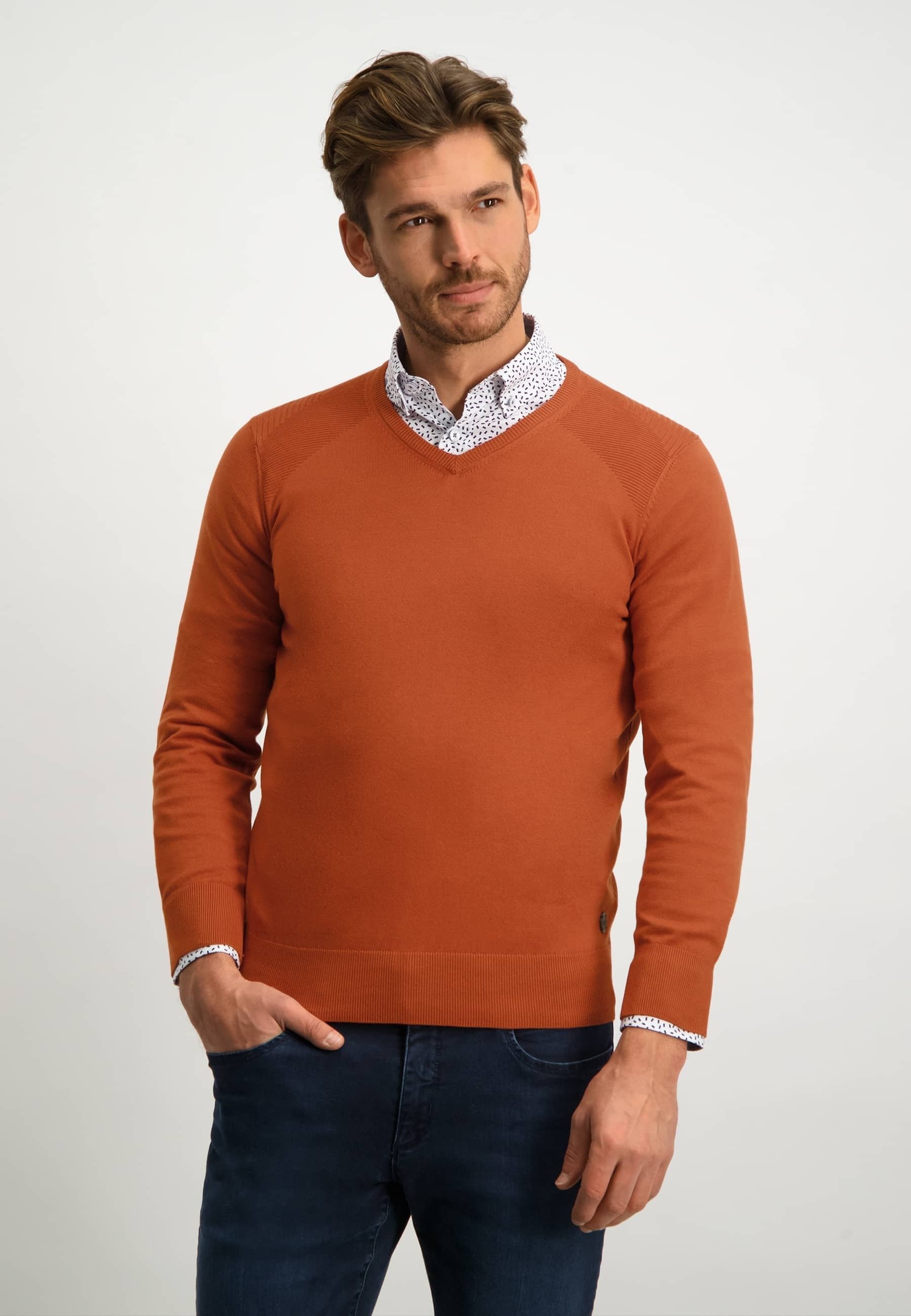 State of Art Jumper - brick plain/orange - Zalando.de