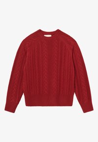 CABLE - Strikkegenser - merlot