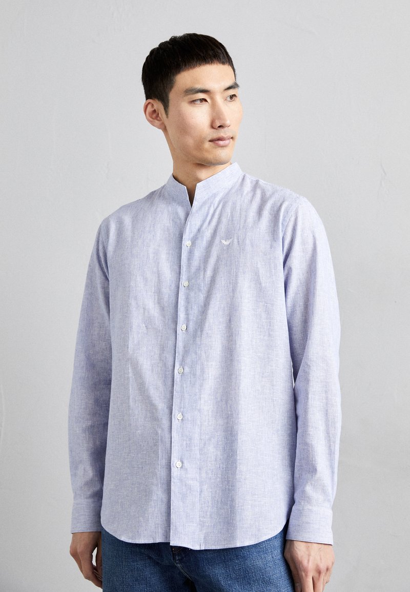 Emporio Armani Camicia azzurra in popeline da bambino 3R4C86-1K0BZ