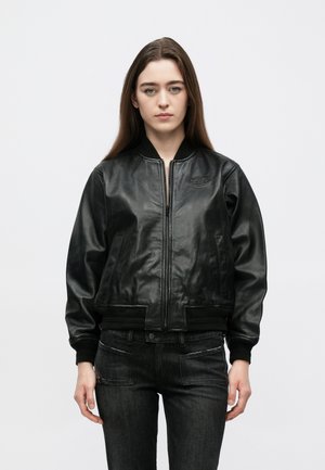 L ILYAN RB - Veste en cuir - black