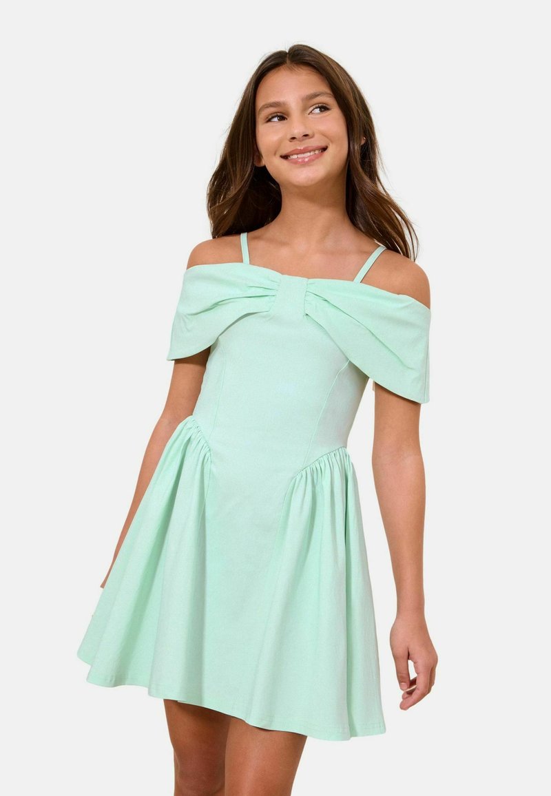 slim fit dress slacks Mint back bardot dress main image 1