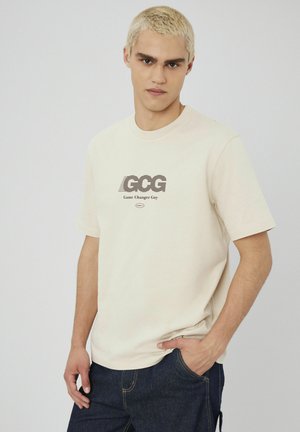 T-shirt imprimé - blanc cassé