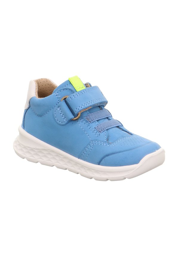 Lauflernschuh – hellblau gelb