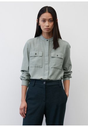 Button-down blouse - lake green