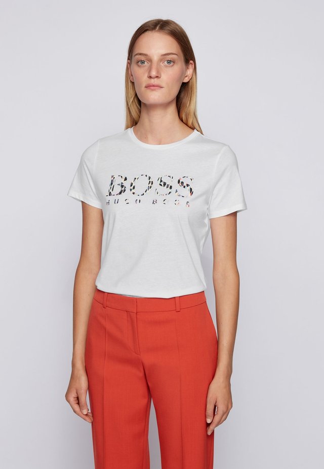 C_ELOGO_ECOM - T-Shirt print - white