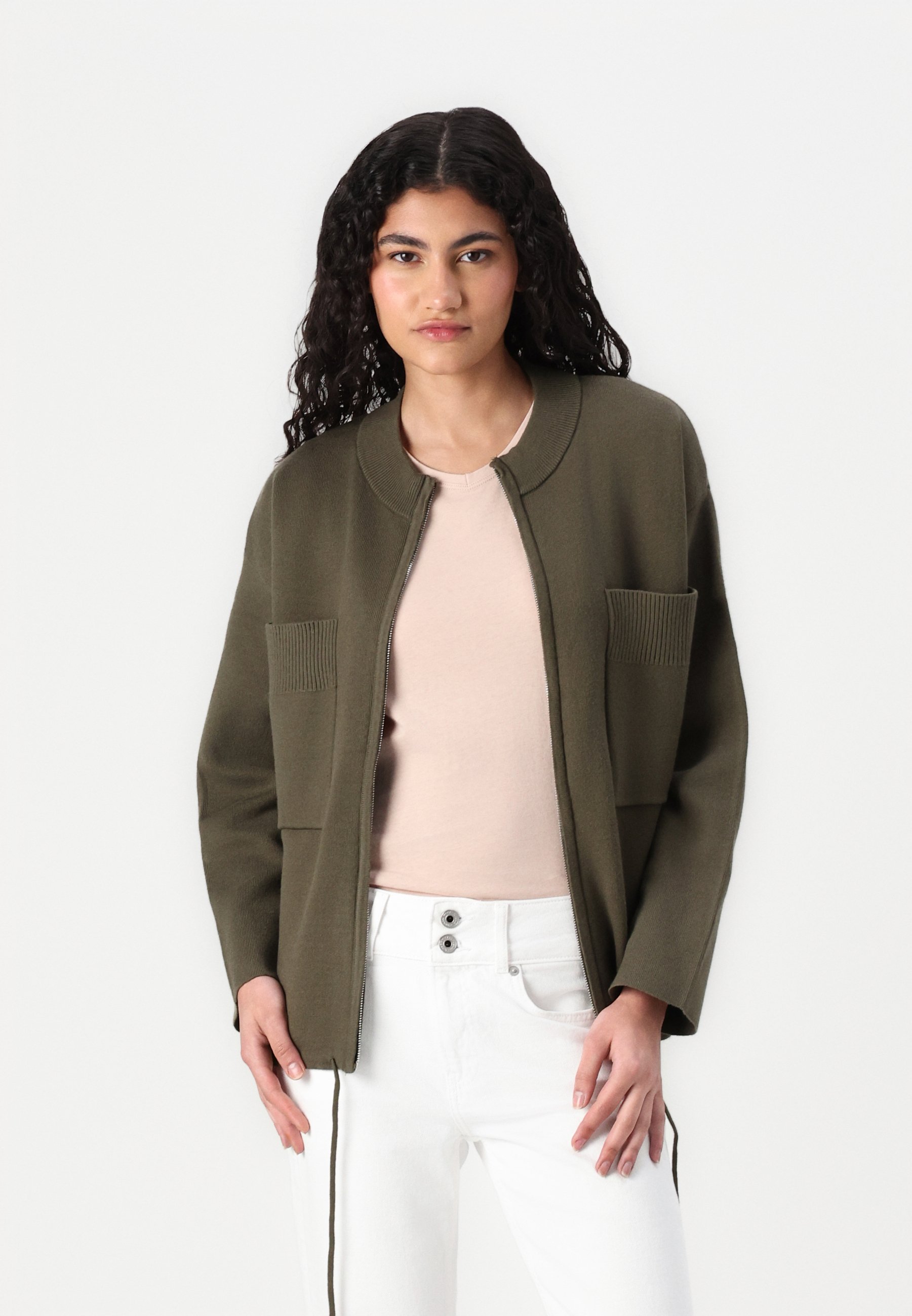 売れ筋商品|||パルフォイス ニット&セーター レディース アウター CARDIGAN ESSENTIALS  - Cardigan - khaki PARFOIS CARDIGAN ESSENTIALS - Cardigan - khaki - Zalando.co.uk