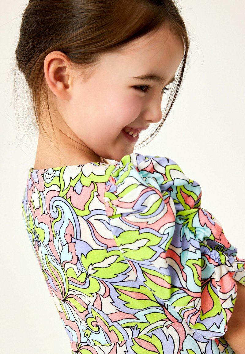 Kinder Freizeitkleider | Next SHIRRED SLEEVE Freizeitkleid green/grün - GB01672 Kinder Freizeitkleider | Next SHIRRED SLEEVE Freizeitkleid green/grün - GB01672