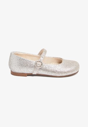MARY JANE - Baleríny s páskem - silver and gold ombre glitter