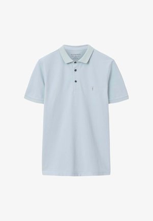 AllSaints, REFORM SHORT SLEEVE POLO - Polo - misty blue