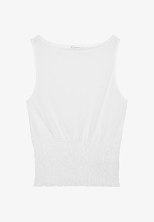 Stradivarius, ELASTICATED T-SHIRT - Top - beige