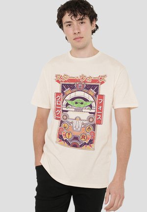 THE MANDALORIAN GROGU THE FORCE JAPAN - Print T-shirt - off white