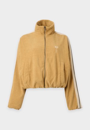 Palm Angels, PALM TREE CHENILLE TRACK JACKET - Леко яке - kaki/off-white