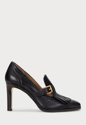 COLLEEN PERFORATED LEATHER KILTIE PUMP - High heels - black