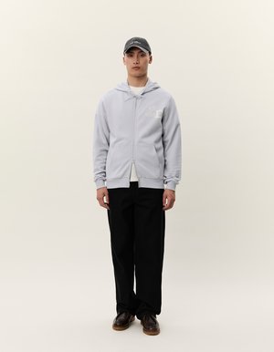 ZIPPER HOOD - Mikina so zipsom - gray dawn blue