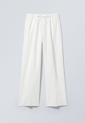Weekday, ADLER LOOSE TROUSERS - Pantalon classique - off-white