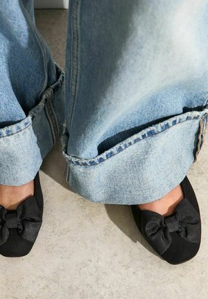 New Look Wide Fit, WIDE FIT BOW DETAIL FLATS - Ballerina's - black