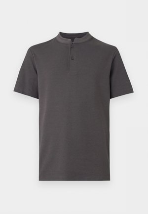 Pier One, HENLEY SHORT SLEEVES POLO SHIRT - T-shirt basique - forged iron