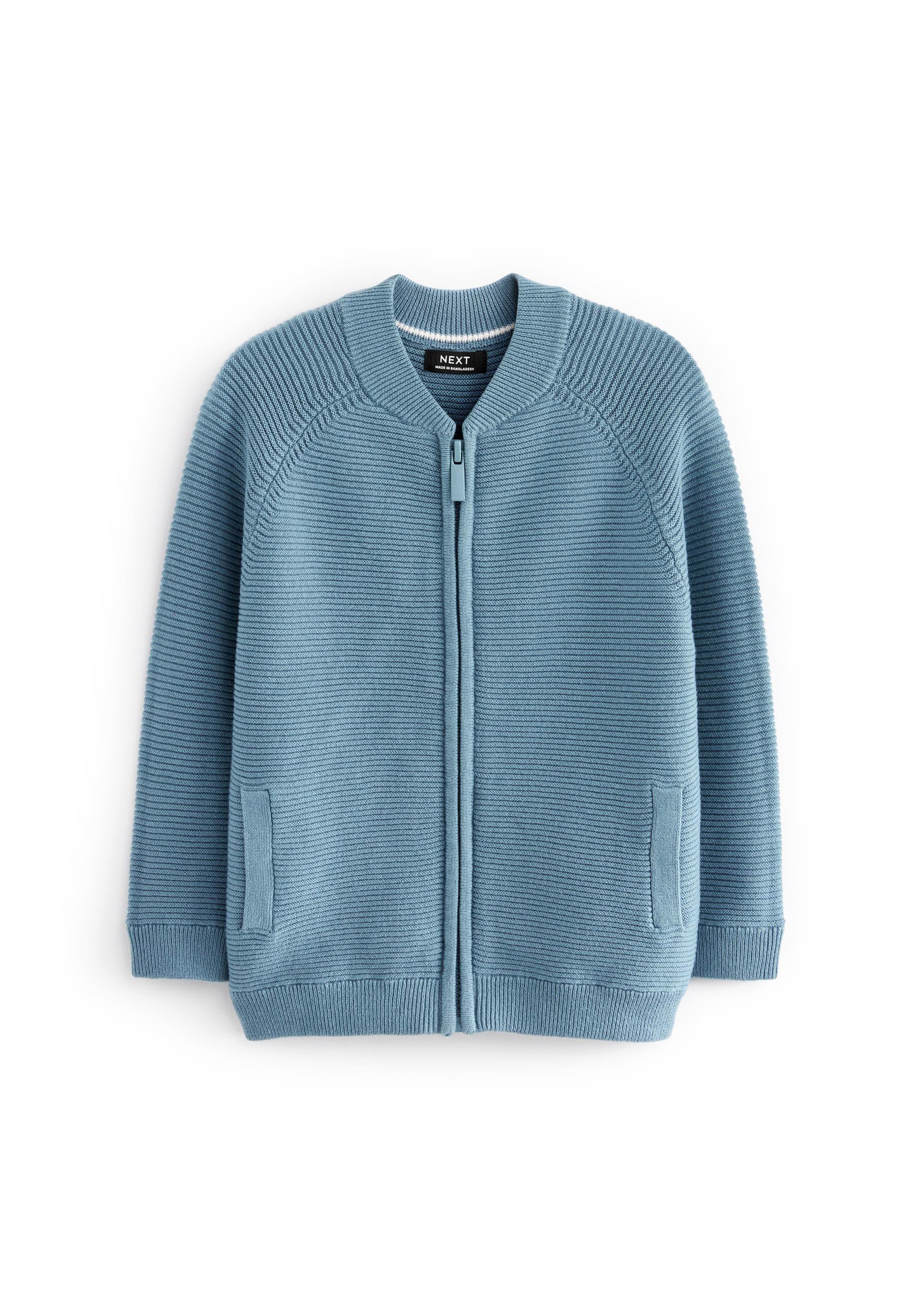 Next ZIP THROUGH STANDARD Strickjacke blue/blau
