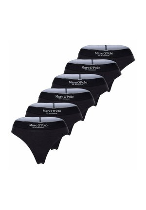 6ER PACK - LOGOBUND STRETCH BASIC - Thong - schwarz