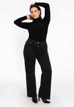DAMEN - Jean bootcut - black