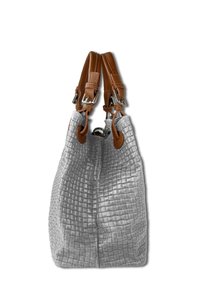 DrachenLeder GEPRÄGTES MUSTER - Sac à main - grau braun