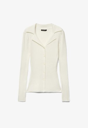 Calliope, MAGLIA TINTA UNITA - Cardigan - gesso