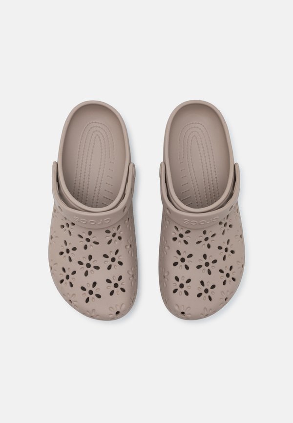 CLASSIC FLORAL CUT OUT UNISEX - Mules - taupe2