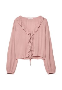 LOOSE WITH RUFFLES - Pusero - mottled light pink