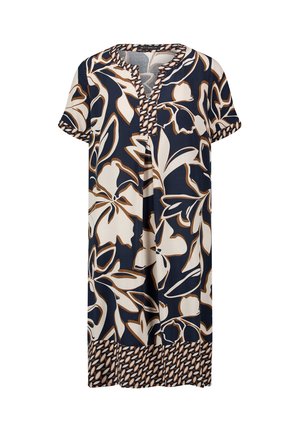 Betty Barclay, BETTY BARCLAY KURZARM TUNIKAKLEID - Hverdagskjole - dark blue brown