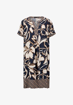 Betty Barclay, BETTY BARCLAY KURZARM TUNIKAKLEID - Jurk - dark blue brown