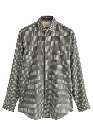 SIGNATURE GEOMETRIC  SINGLE  REGULAR FIT - Košile - neutral brown geometric