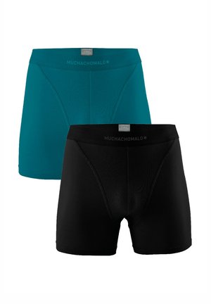 MUCHACHOMALO 2-PACK SOLID - Krátke boxerky - black green
