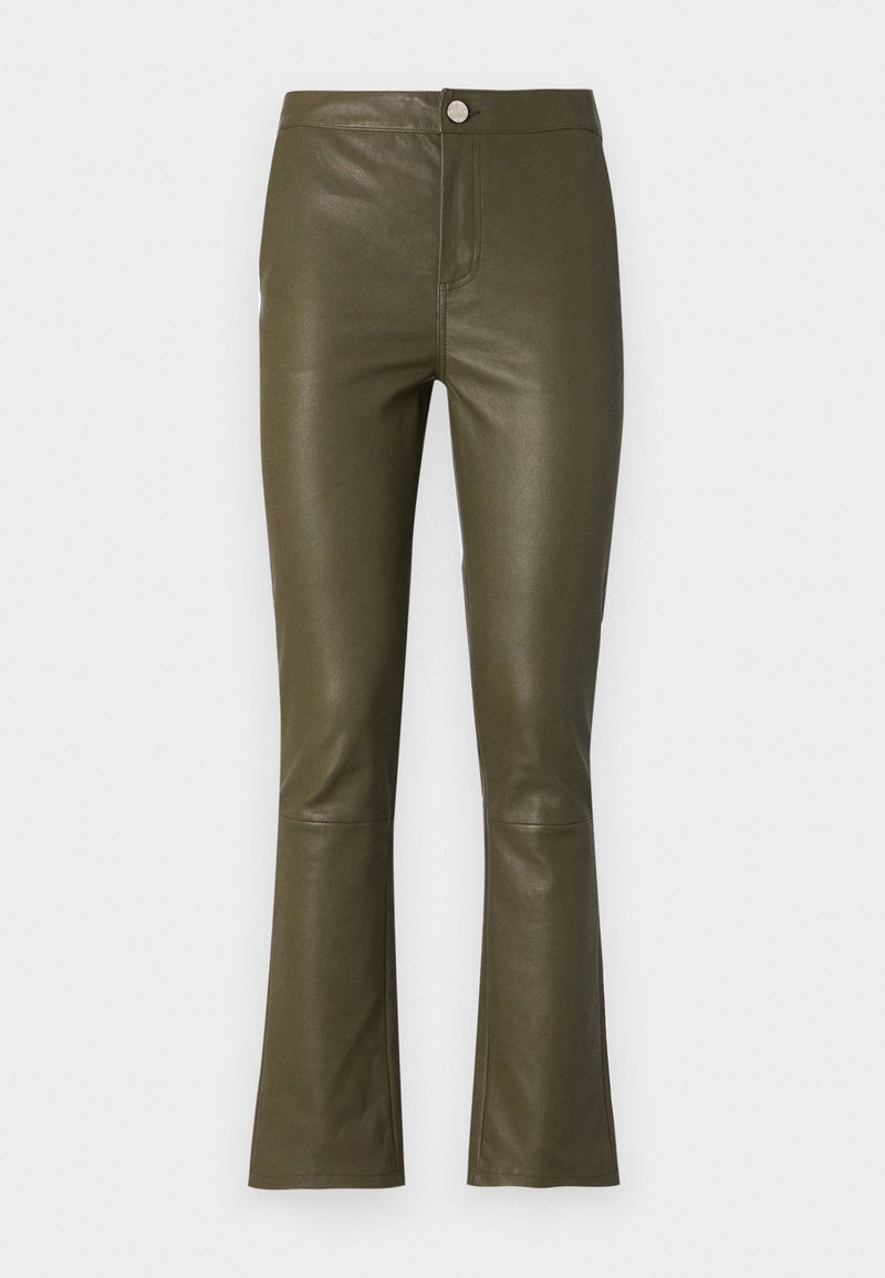 2nd Day LEYA Leather trousers olive night/olive