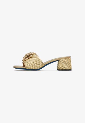 LORIBLU, Pantolette hoch - gold-coloured