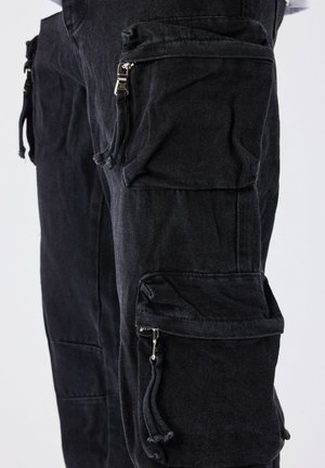 Project X Paris BRUTE WORKWEAR MULTI POCHES - Vaqueros boyfriend - noir