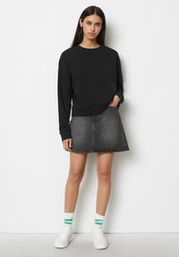 Marc O'Polo DENIM CREWNECK - Sweatshirt - black_multi