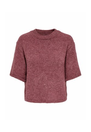 JDY, JDYDICTE S/S PULL O-NECK KNT NOOS - T-shirt basique - deco rose