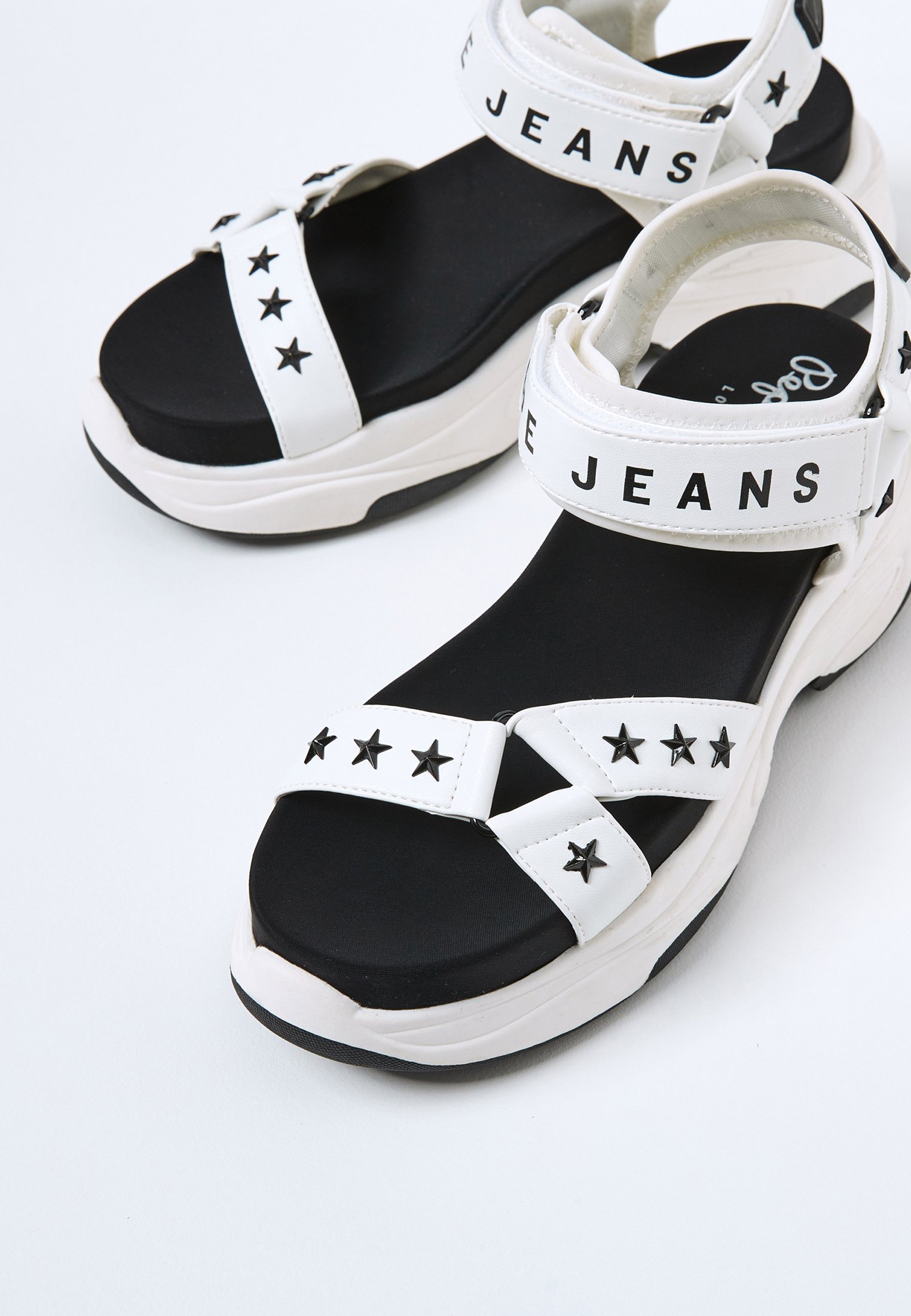 Pepe Jeans GRUB STAR - Sandalias de cuña - blanco - Zalando.es